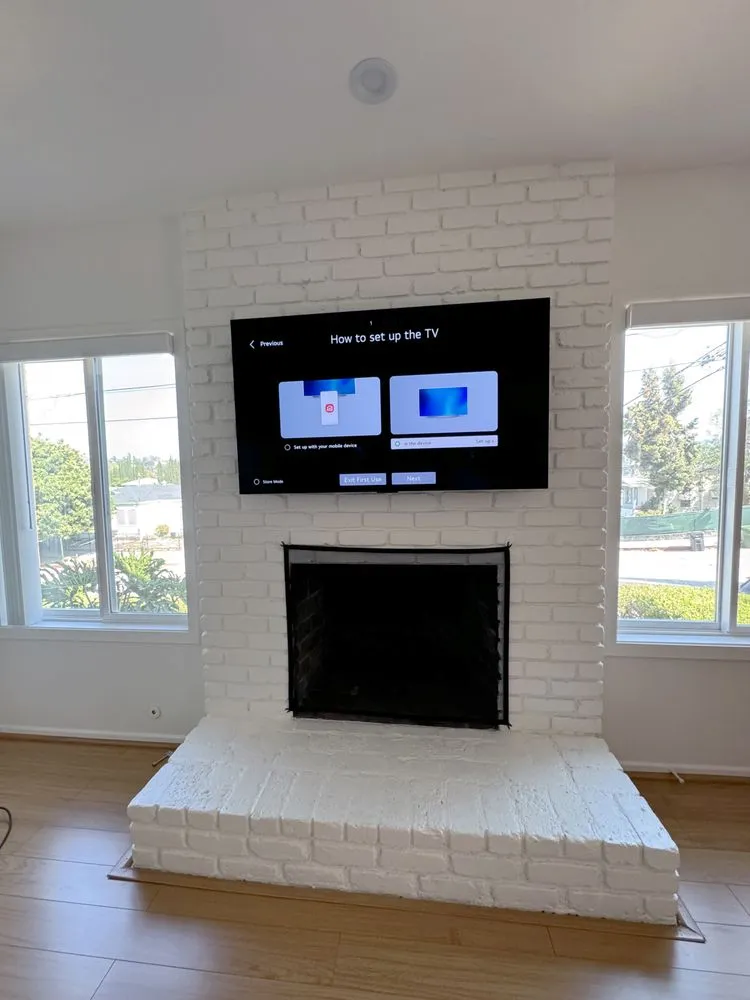 Professional TV mounting in Los Angeles with secure wall installation
