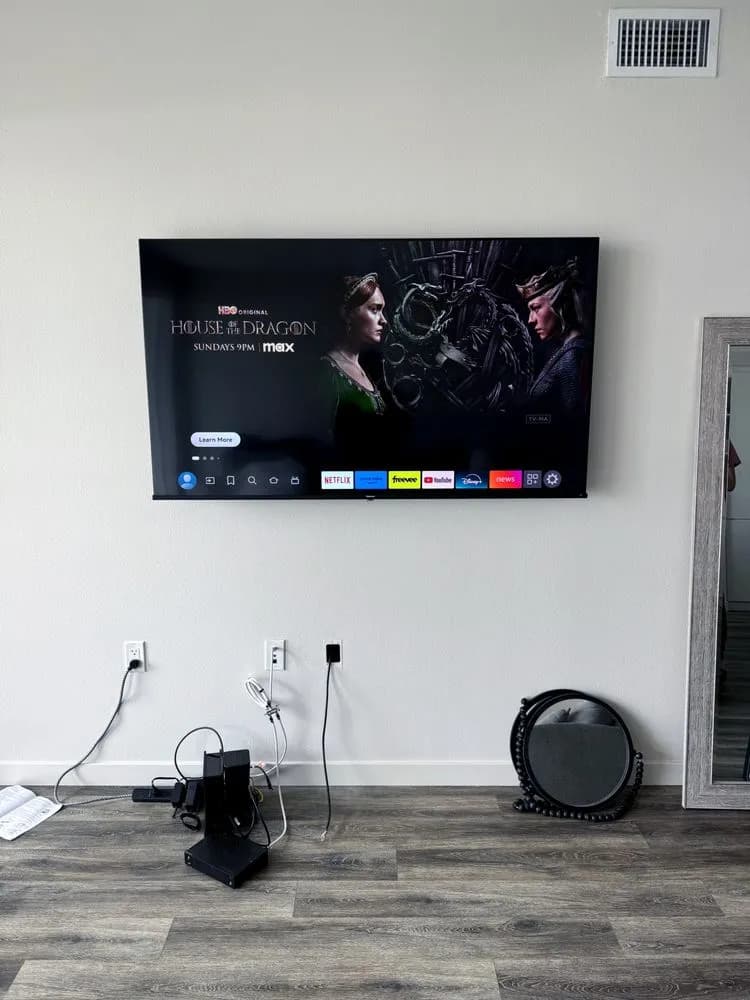 Professional TV mounting in Los Angeles with secure wall installation