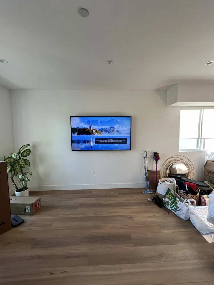 Professional TV mounting in Los Angeles with secure wall installation
